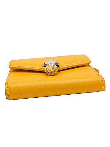 Bvlgari Serpenti Yellow Leather Wallet (view 2)