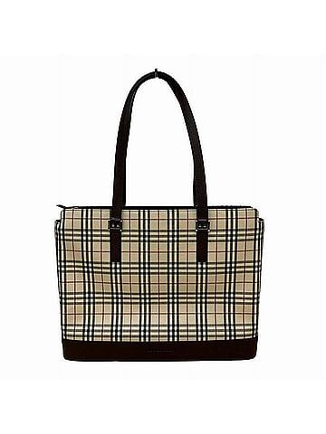 Burberry Nova Check Beige Canvas Tote Bag (view 1)