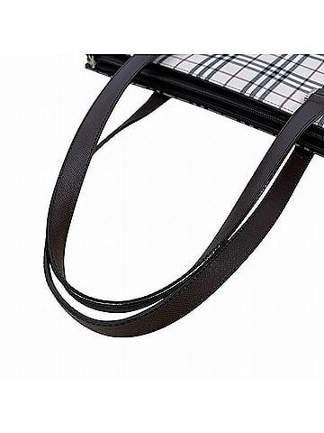 Burberry Nova Check Beige Canvas Tote Bag (view 2)
