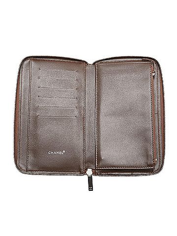 Chanel Travel Line Khaki Canvas Wallet (view 2)