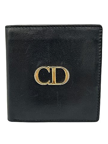 Dior Cd Black Leather Wallet (view 1)