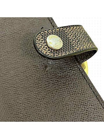 Louis Vuitton Kisslock Brown Canvas Wallet (view 2)