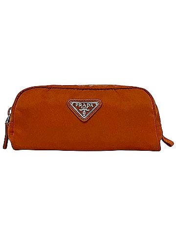 Prada Orange Synthetic Clutch Bag (view 1)