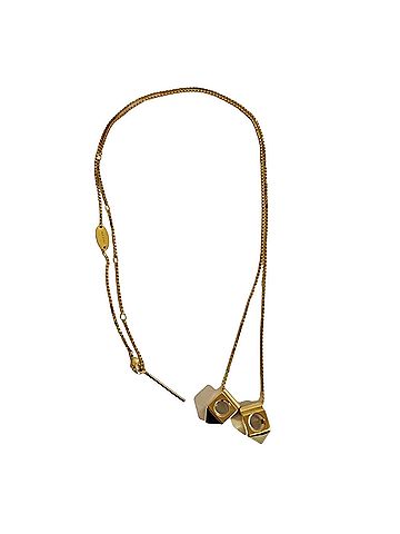 Valentino Garavani Gold Metal Necklace Jewelry (view 1)