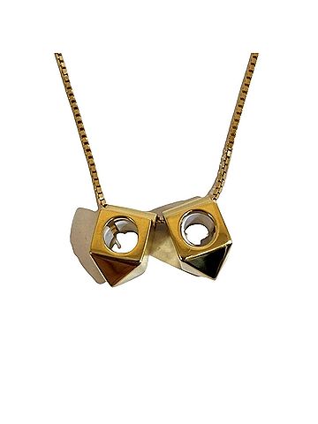 Valentino Garavani Gold Metal Necklace Jewelry (view 2)