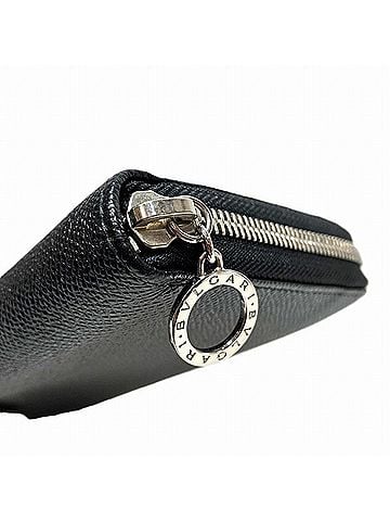 Bvlgari Bvlgari Bvlgari Black Leather Wallet (view 2)