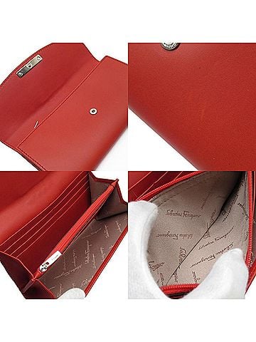 Salvatore Ferragamo Red Leather Wallet (view 2)