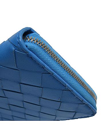 Bottega Veneta Blue Leather Wallet (view 2)