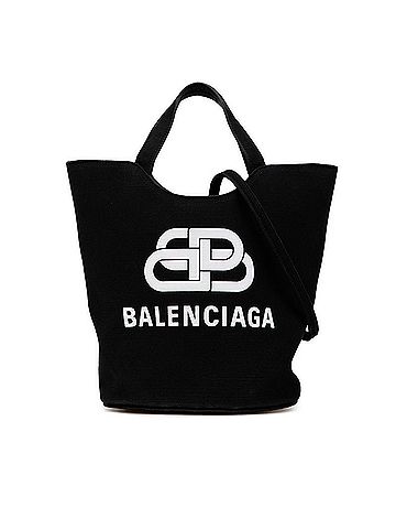 Balenciaga Bb Logo Multicolour Canvas Handbag (view 1)