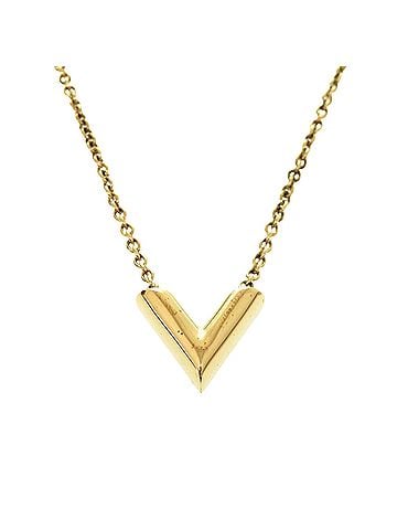 Louis Vuitton Gold Metal Necklace Jewelry (view 2)