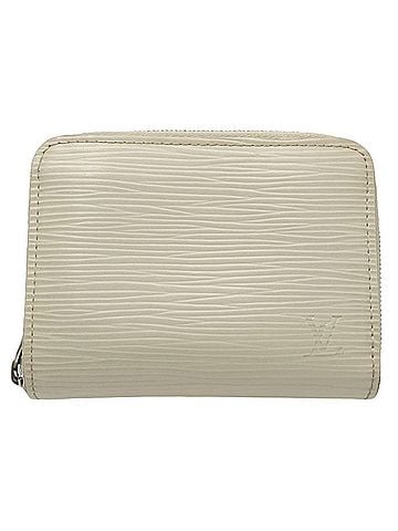 Louis Vuitton Coin Purse White Leather Wallet (view 1)