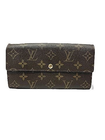 Louis Vuitton Sarah Brown Canvas Wallet (view 1)