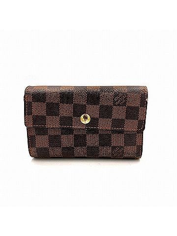Louis Vuitton Alexandra Brown Canvas Wallet (view 1)