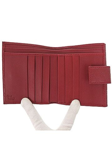 Gucci Micro ssima Red Leather Wallet (view 2)
