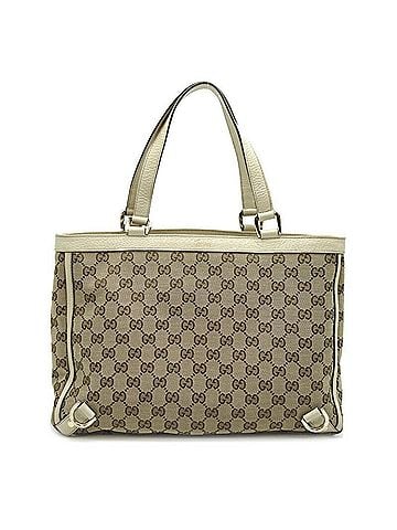 Gucci Gg Canvas Beige Canvas Tote Bag (view 1)