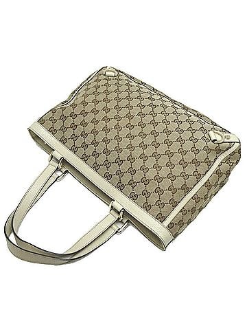 Gucci Gg Canvas Beige Canvas Tote Bag (view 2)
