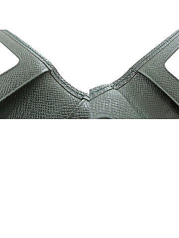 Louis Vuitton Porte Carte Double Green Leather Wallet (view 2)