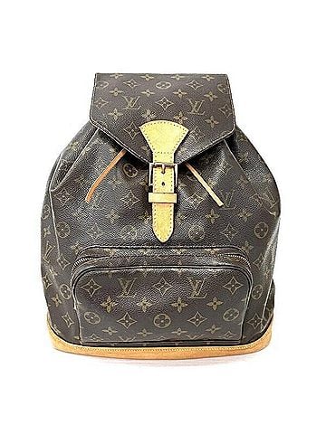 Louis Vuitton Montsouris Gm Brown Canvas Backpack Bag (view 1)