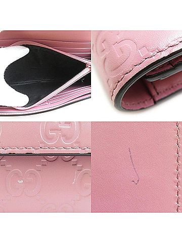 Gucci ssima Pink Leather Wallet (view 2)