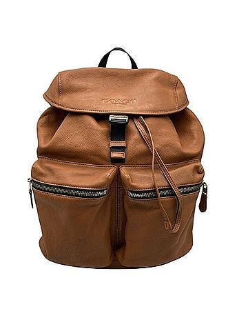 Coach Brown Leather Backpack Bag (view 1)