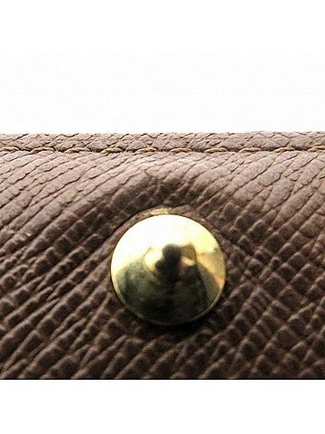 Louis Vuitton Porte-Monnaie Brown Canvas Wallet (view 2)