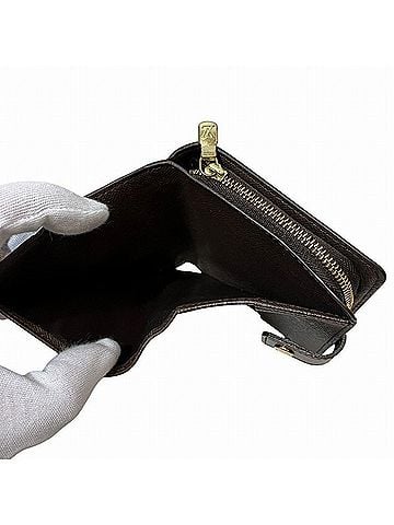 Louis Vuitton Compact Zip Brown Canvas Wallet (view 2)
