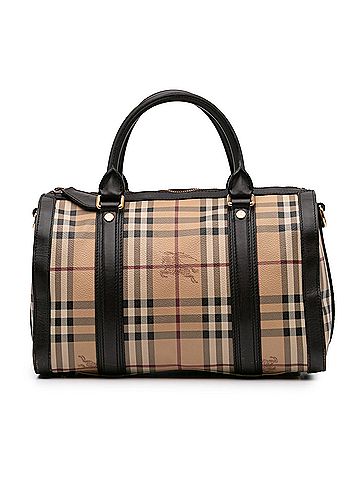 Burberry Haymarket Check Coated Canvas Alchester Bowling Bag (view 1)