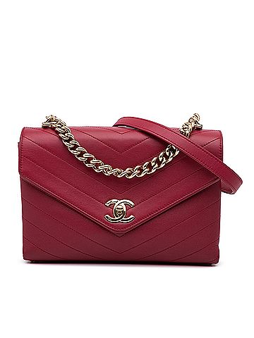 Chanel Small Calfskin Coco Chevron Envelope Flap (view 1)