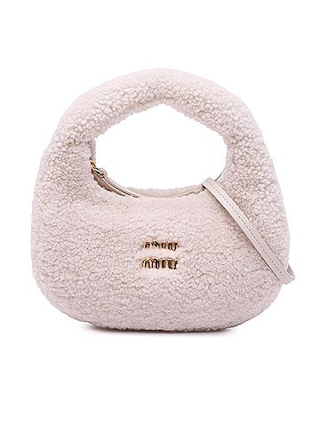 Miu Miu Mini Shearling Wander Satchel (view 1)