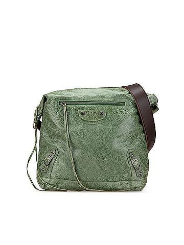 Balenciaga Lambskin Motocross Classic Day Messenger Bag (view 1)
