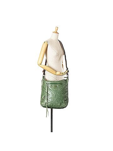 Balenciaga Lambskin Motocross Classic Day Messenger Bag (view 2)