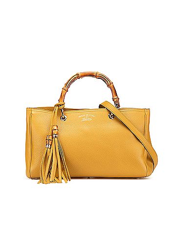 Gucci Medium Calfskin Bamboo Shopper Satchel (view 1)