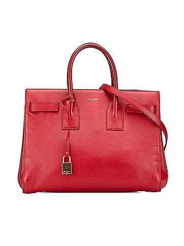 Saint Laurent Small Leather Sac De Jour Satchel (view 1)