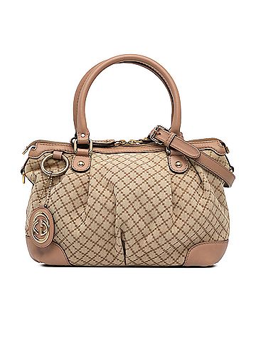 Gucci Diamante Canvas Sukey Satchel (view 1)