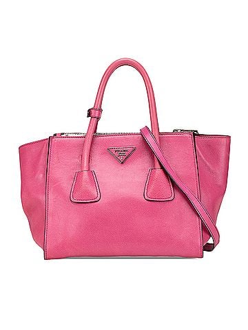 Prada Glace Calf Twin Pocket Satchel (view 1)