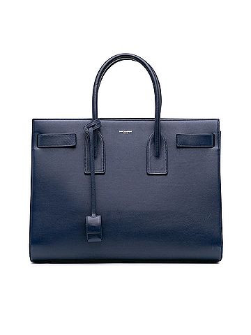 Saint Laurent Small Leather Sac De Jour Satchel (view 1)