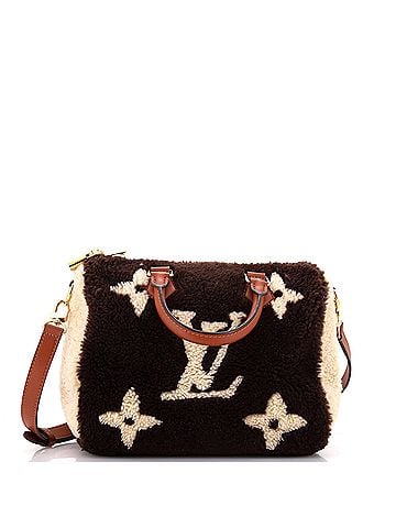Louis Vuitton Speedy Bandouliere Bag Monogram Giant Teddy Fleece 25 (view 1)