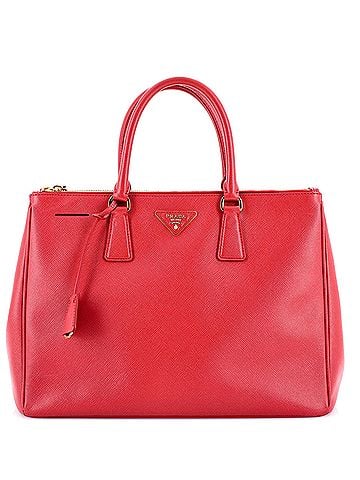 Prada Double Zip Lux Tote Saffiano Leather Medium (view 1)