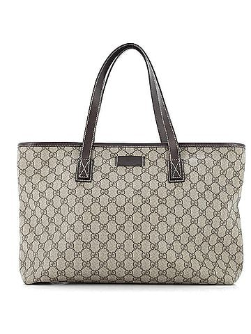 Gucci Web Loop Tote GG Coated Canvas Medium (view 1)