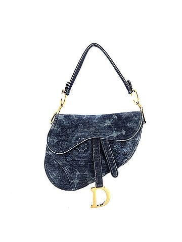 Christian Dior Saddle Handbag Tie Dye Printed Denim Medium (view 1)