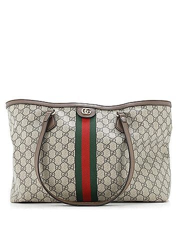 Gucci Ophidia Shopping Tote GG Coated Canvas Medium (view 1)