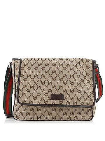 Gucci Web Strap Flap Messenger GG Canvas Medium (view 1)