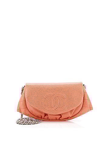 Chanel Half Moon Wallet on Chain Caviar (view 1)