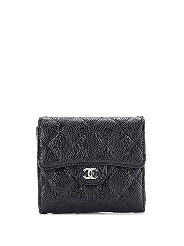 Chanel CC Compact Classic Flap Wallet Quilted Caviar (view 1)