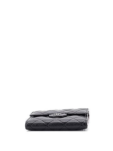 Chanel CC Compact Classic Flap Wallet Quilted Caviar (view 2)