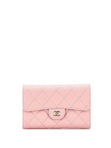 Chanel Trifold Classic Flap Wallet Quilted Caviar Medium (view 1)