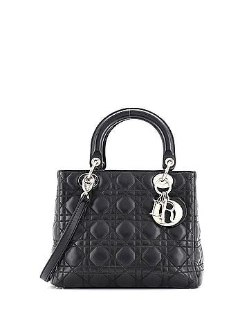 Christian Dior Lady Dior Bag Cannage Quilt Lambskin Medium (view 1)