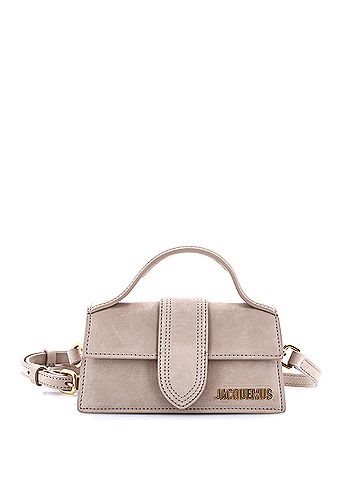Jacquemus Le Bambino Top Handle Flap Bag Suede (view 1)