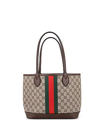 Gucci Ophidia Open Shopping Tote GG Coated Canvas Small (view 1)