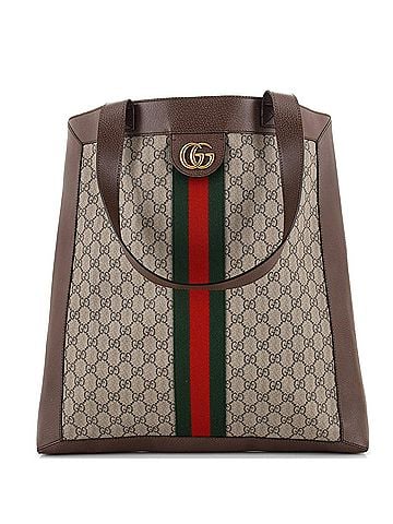 Gucci Ophidia Soft Open Tote GG Coated Canvas Large (view 1)